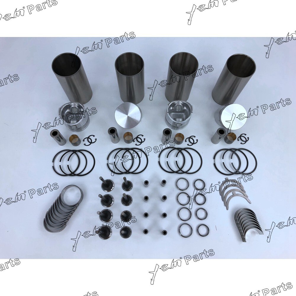 V1200 OVERHAUL REBUILD KIT LINER KIT BEARINGS VALVE GUIDE SEAT GASKET SET FOR KUBOTA DIESEL ENGINE PARTS For Kubota