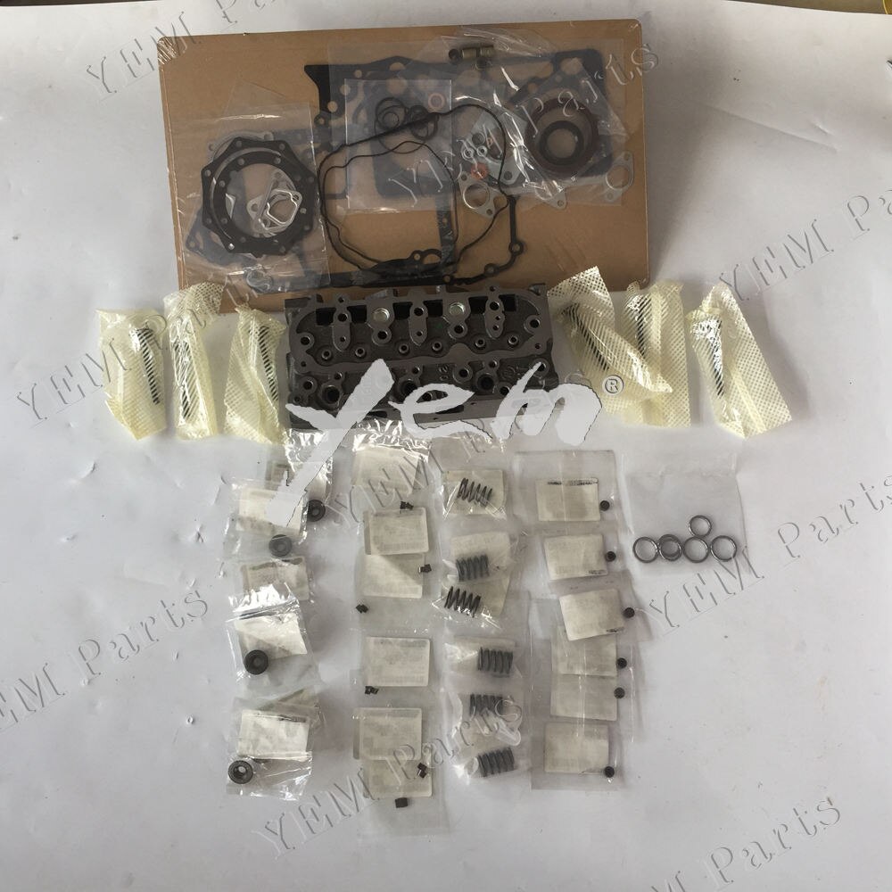 D902 REBUILD KIT WITH CYLINDER HEAD,FULL GASKET SET,VALVE TRAIN FOR KUBOTA DIESEL ENGINE PARTS For Kubota