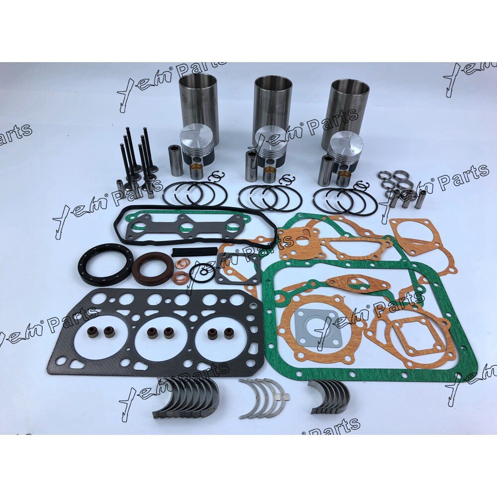 K3D LINER KIT PISTON PISTON RING CYLINDER LINER FULL GASKET SET BEARINGS VALVE GUIDE SEAT FOR MITSUBISHI DIESEL ENGINE PARTS For Mitsubishi