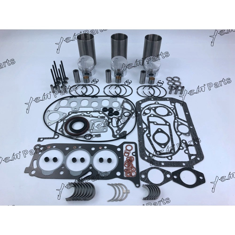 3KR1 REBUILD KIT PISTON PISTON RING CYLINDER LINER GASKET SET BEARINGS VALVE GUIDE SEAT FOR ISUZU DIESEL ENGINE PARTS For Isuzu