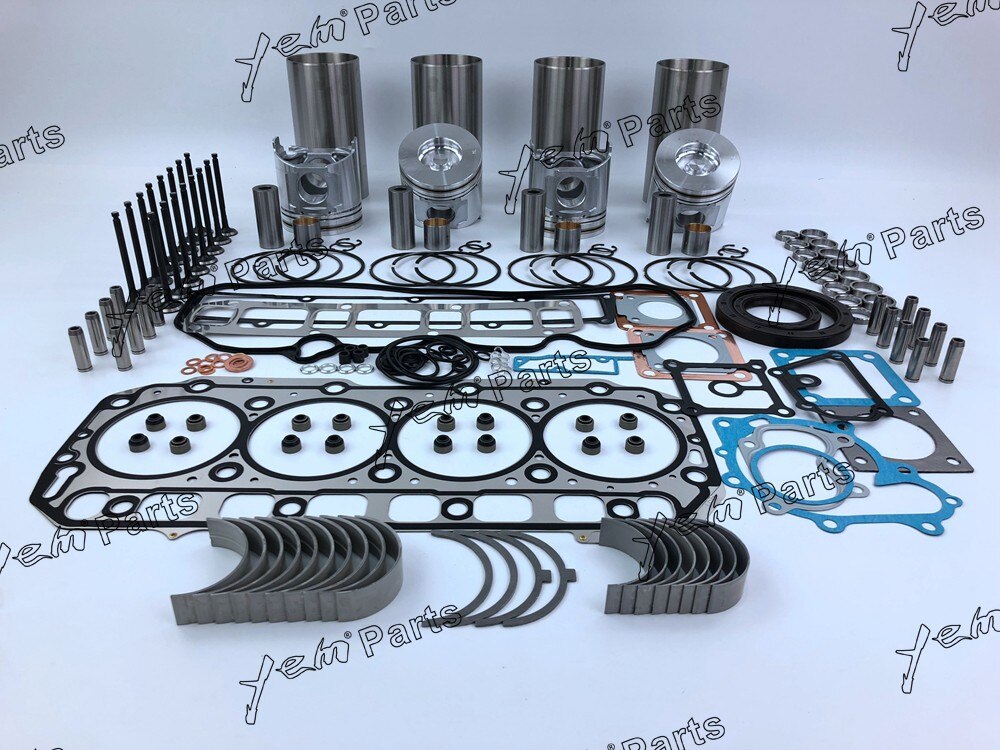 4TNV106 REPAIR KIT PISTON+ PISTON RING +LINER + GASKET SET+BEARINGS FOR YANMAR DIESEL ENGINE PARTS For Yanmar