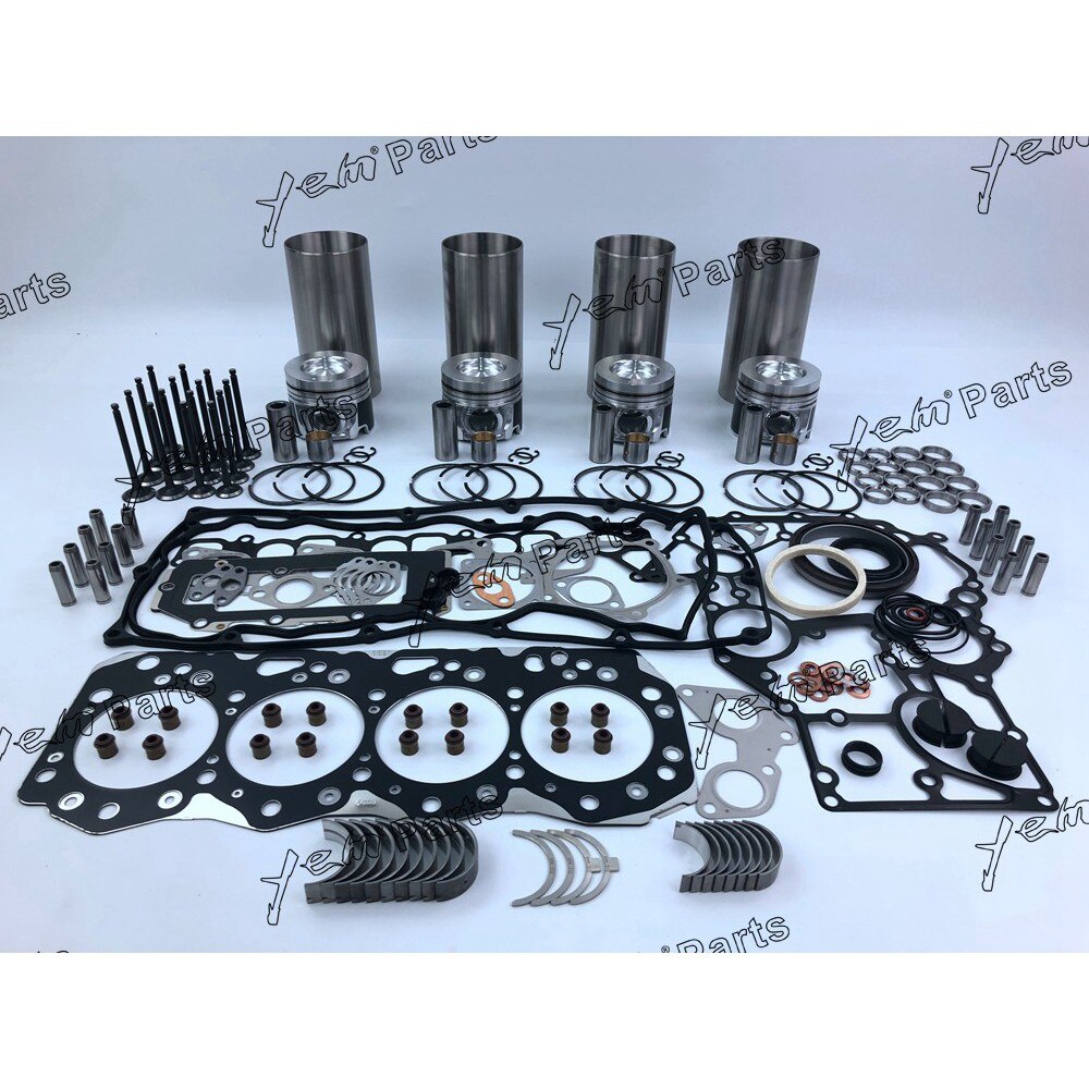 4JJ1 LINER KIT PISTON + PISTON RING +CYLINDER LINER + GASKET SET + VALVE SET FOR ISUZU DIESEL ENGINE PARTS For Isuzu