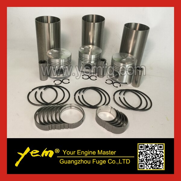 3KR1 LINER KIT PISTON + PISTON RING + CYLINDER LINER + BEARINGS FOR ISUZU DIESEL ENGINE PARTS For Isuzu