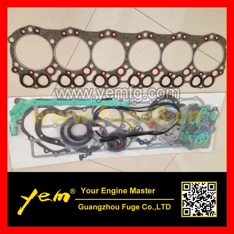 H06CT H06C FULL GASKET SET WITH CYLINDER HEAD GASKET FOR HINO DIESEL ENGINE PARTS For Hino