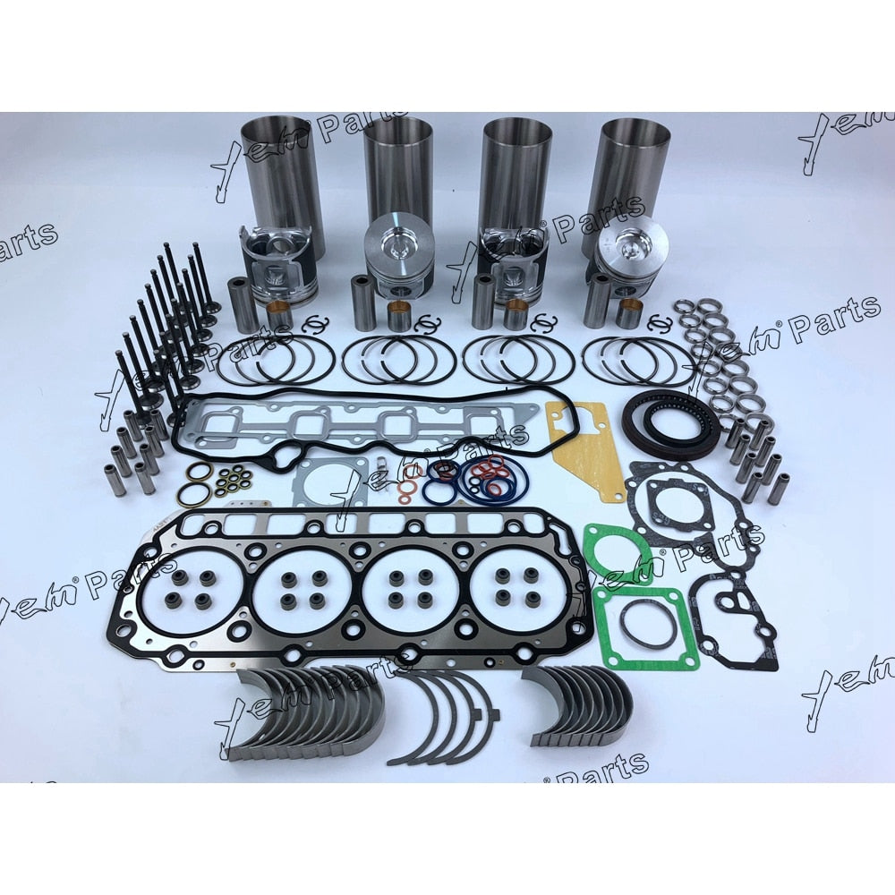 4D98 OVERHAUL KIT INCLUDE PISTON,PISTON RING,BUSHING,FULL GASKET SET,ENGINE BEARING,THRUST WASHER FOR YANMAR DIESEL ENGINE PARTS For Yanmar