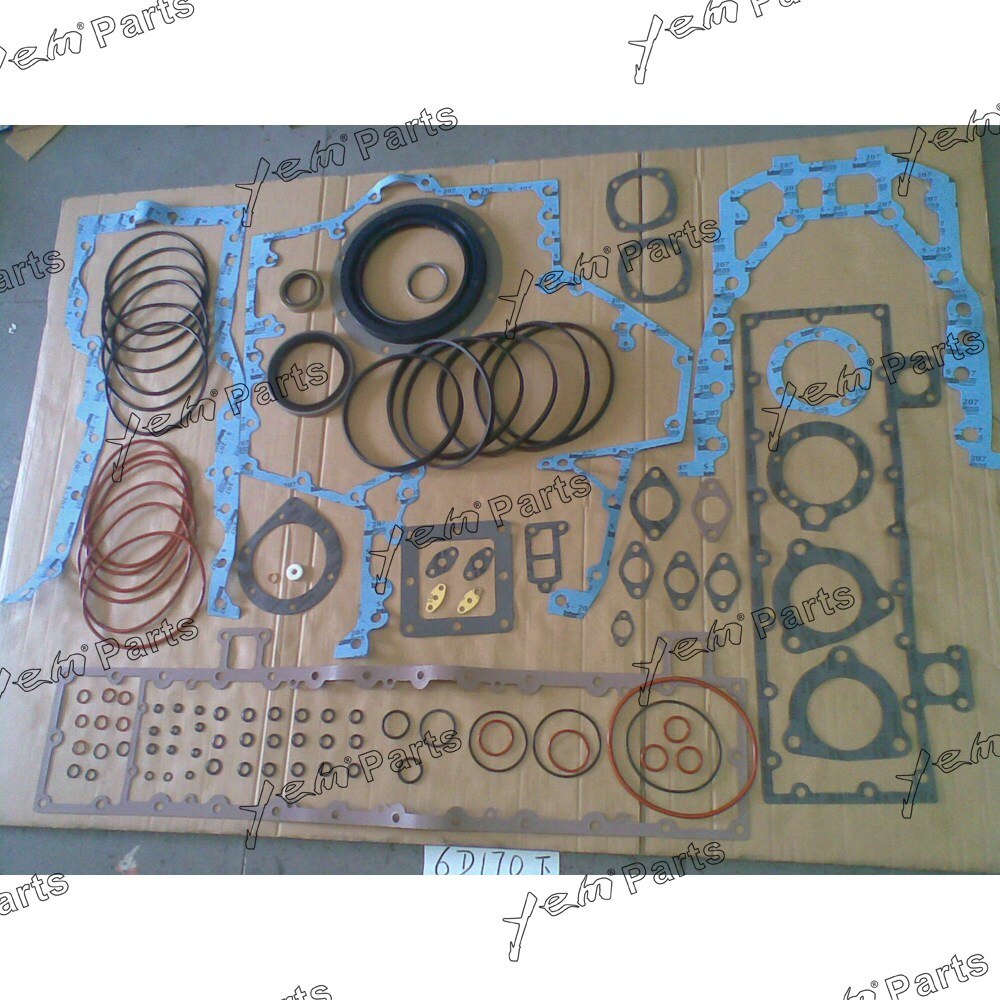 6D170 S6D170 FULL GASKET SET WITH CYLINDER HEAD GASKET FOR KOMATSU DIESEL ENGINE PARTS For Komatsu