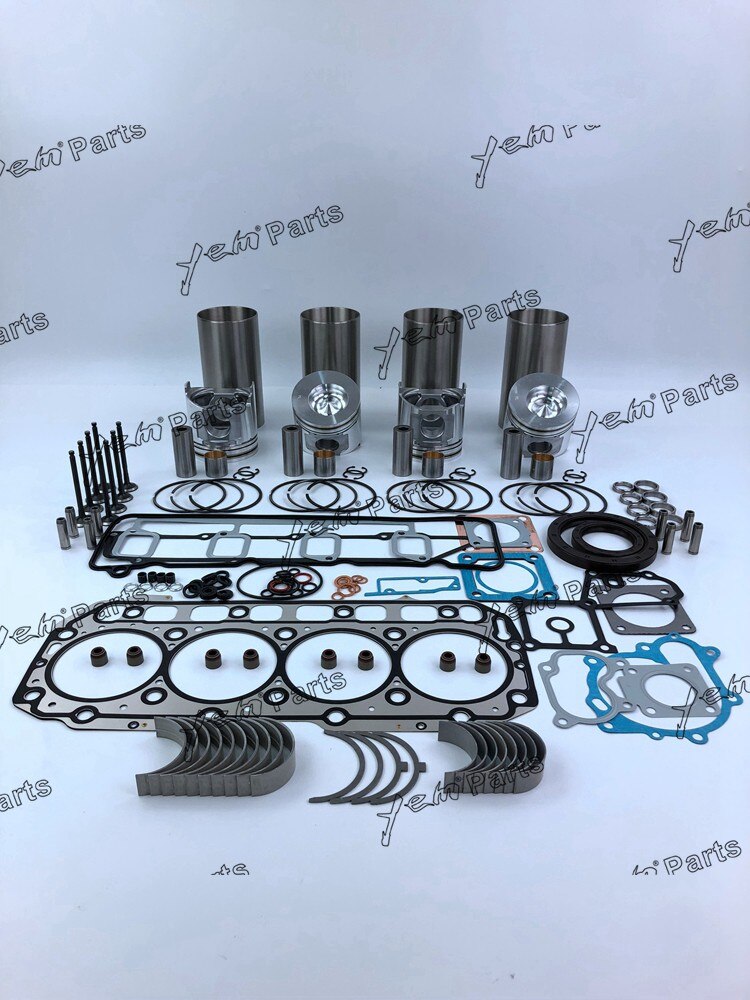 S4D106 REPAIR KIT PISTON+ PISTON RING +LINER + GASKET SET+BEARINGS FOR YANMAR DIESEL ENGINE PARTS For Yanmar