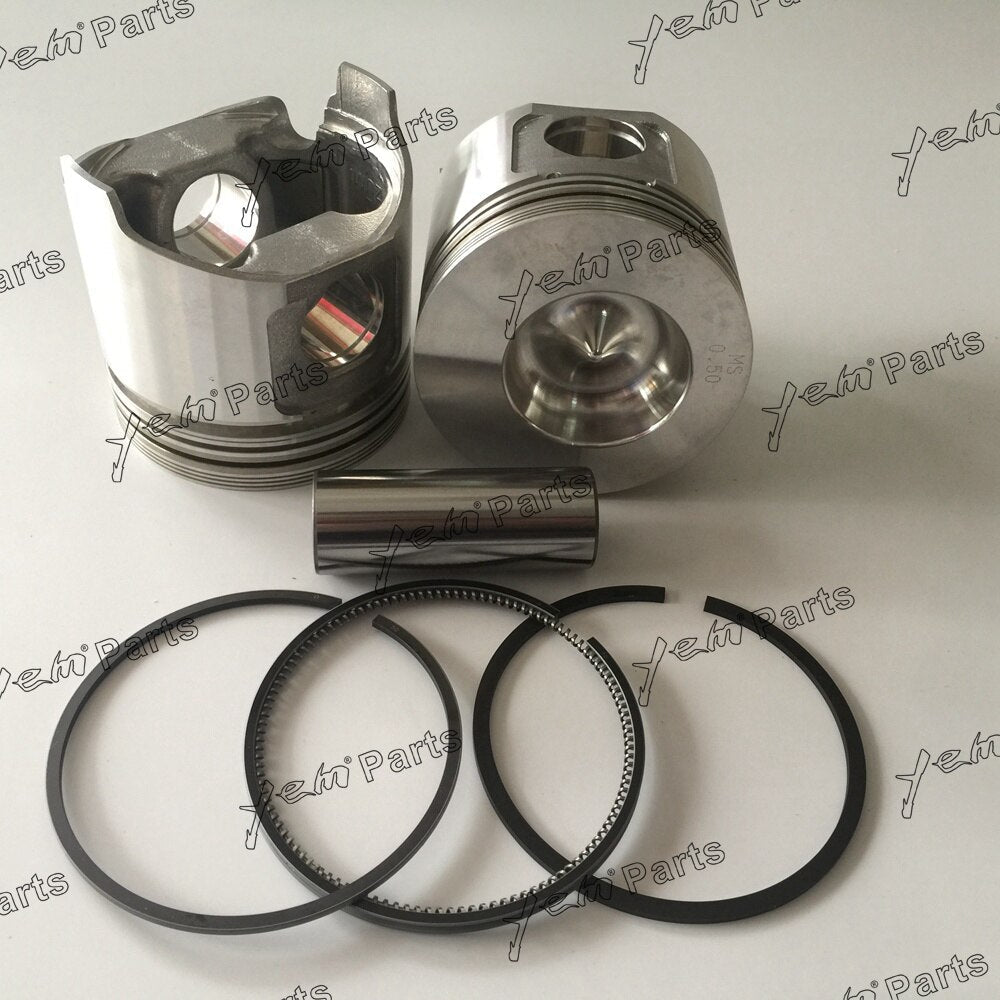 4D84 4TNE84 PISTON + PISTON RING OVERSIZE 0.5 FOR YANMAR DIESEL ENGINE PARTS For Yanmar