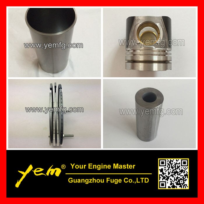 DL08 LINER KIT, CYLINDER PISTON WITH PIN AND PISTON RING, CYLINDER LINER FOR DOOSAN DIESEL ENGINE PARTS For Doosan