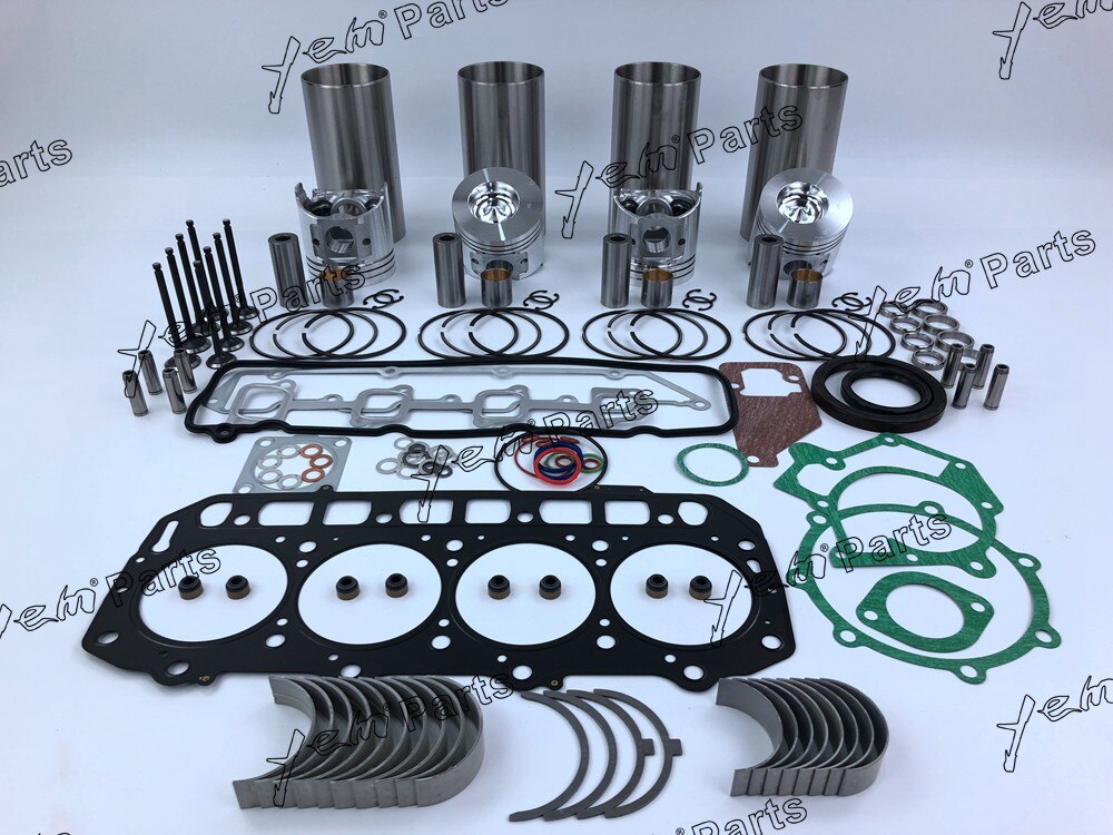 4TNE98 REPAIR KIT WITH PISTON + BEARINGS+ GASKET SET+ VALVE SET FOR YANMAR DIESEL ENGINE PARTS For Yanmar