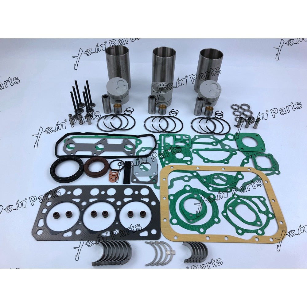 K3F REPAIR KIT PISTON PISTON RING CYLINDER LINER FULL GASKET BEARINGS VALVE GUIDE SEAT FOR MITSUBISHI DIESEL ENGINE PARTS For Mitsubishi