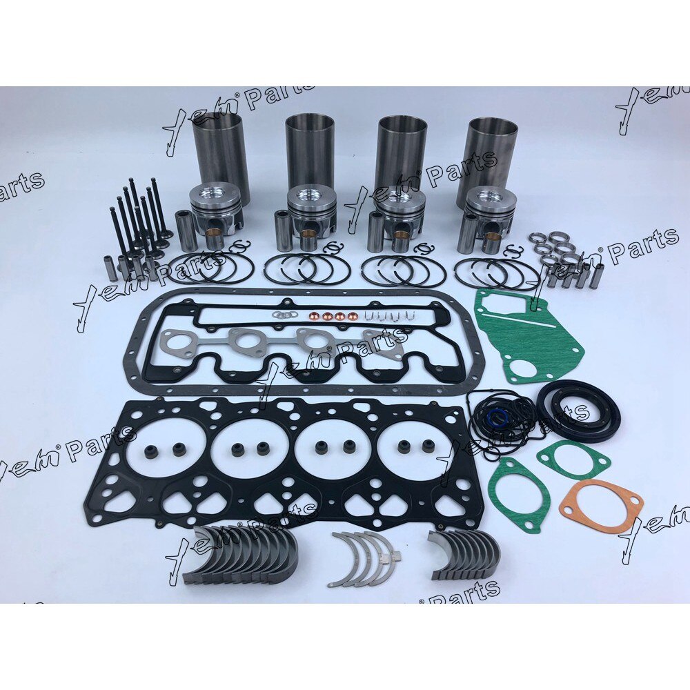 4LE2 REBUILD KIT PISTON ELECTRIC TYPE PISTON RING CYLINDER LINER GASKET SET VALVE GUIDE SEAT FOR ISUZU DIESEL ENGINE PARTS For Isuzu