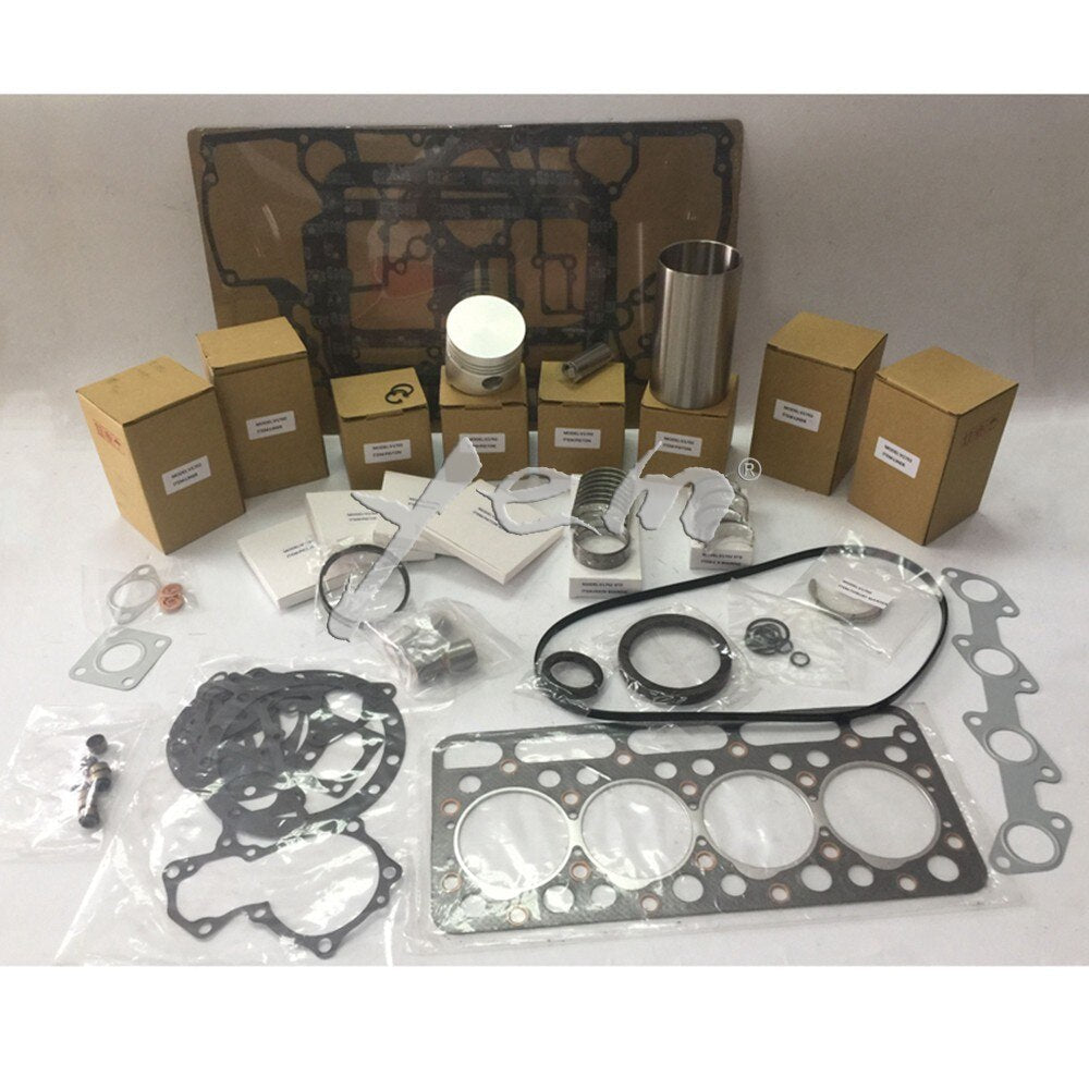 V1702 IDI LINER KIT PSITON + FULL GASKET SET + BEARINGS FOR KUBOTA DIESEL ENGINE PARTS For Kubota