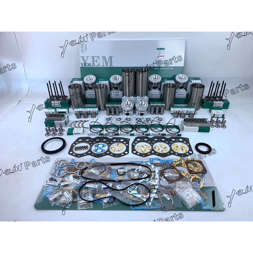 S6K OVERHAUL GASKET KIT WITH CYLINDER GASKETS PISTON RINGS LINER BEARING VALVES FOR MITSUBISHI DIESEL ENGINE PARTS For Mitsubishi