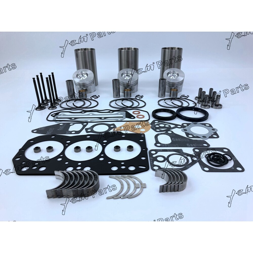 3TNC80 REBUILD KIT WITH PISTON RING BEARING VALVESS FOR YANMAR DIESEL ENGINE PARTS For Yanmar