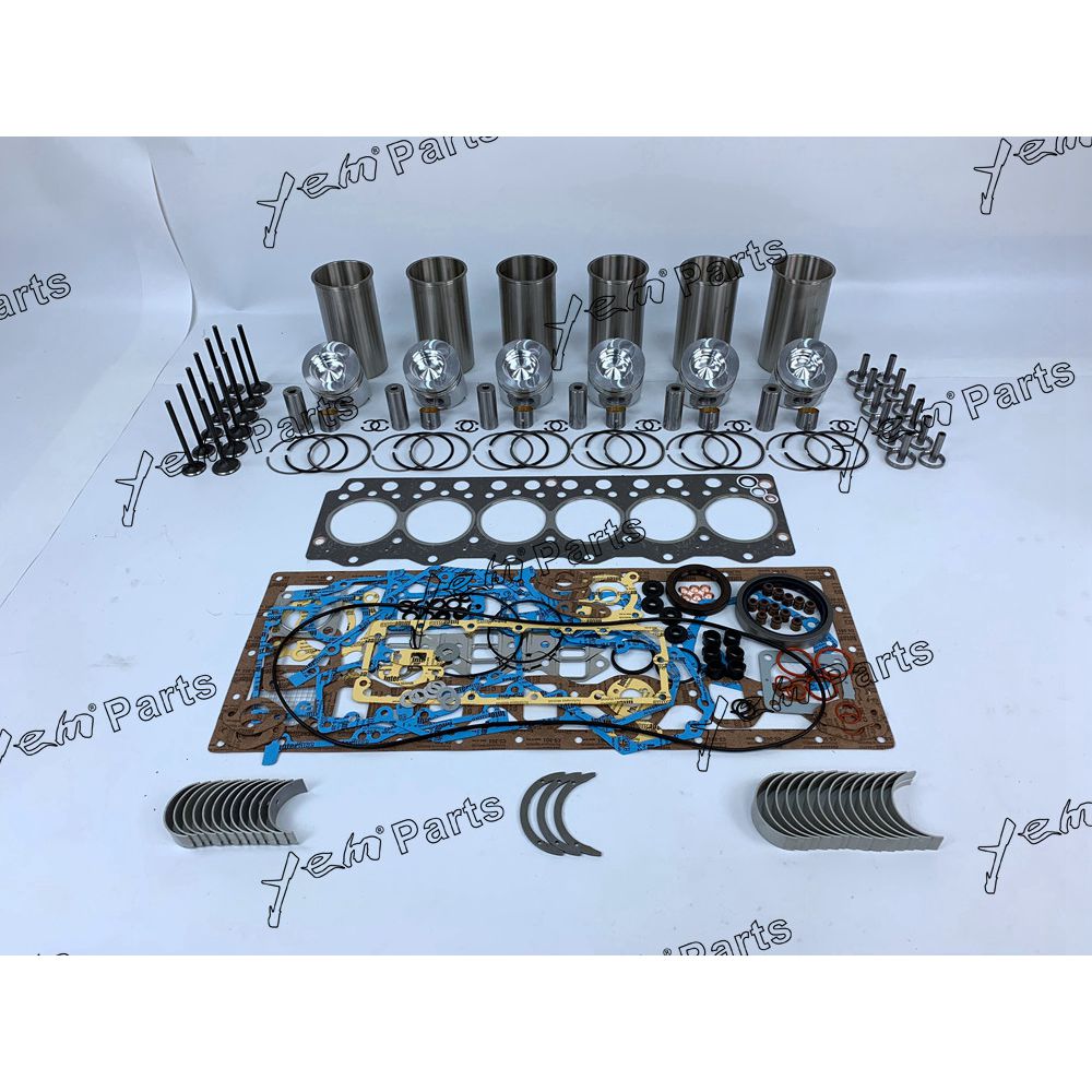 6D95 OVERHAUL REPAIR KIT WITH PISTON RING FULL GASKET SET BEARING VALVESS FOR KOMATSU DIESEL ENGINE PARTS For Komatsu