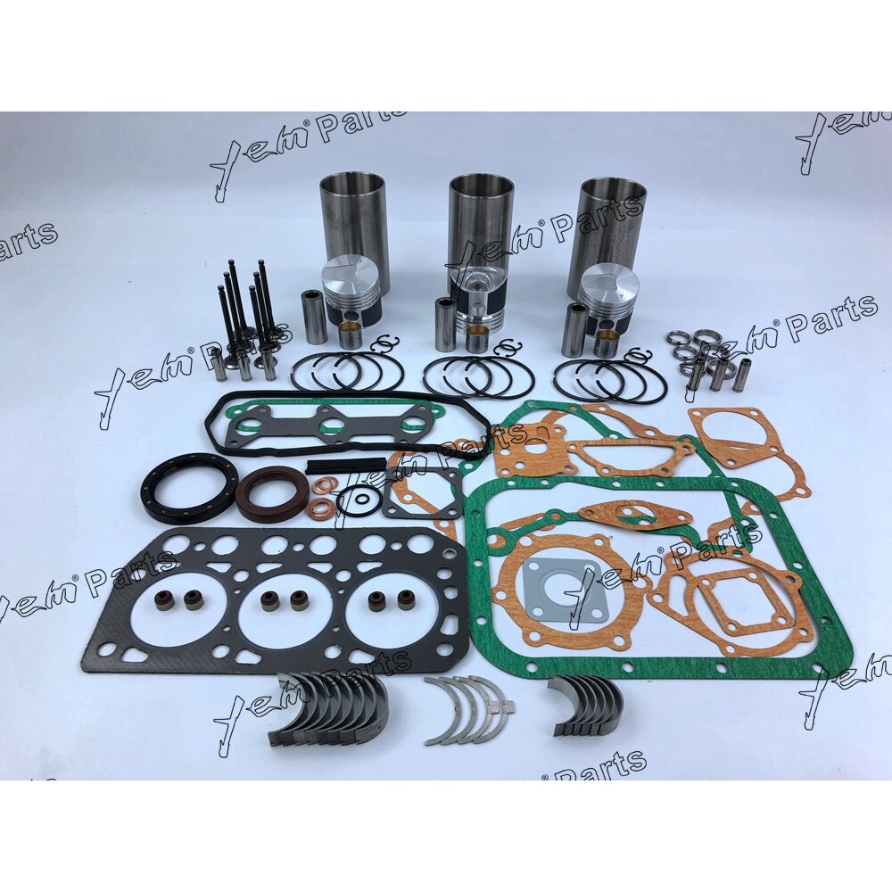 K3D OVERHAUL REPAIR KIT WITH PISTON RING FULL GASKET SET BEARING VALVESS FOR MITSUBISHI DIESEL ENGINE PARTS For Mitsubishi