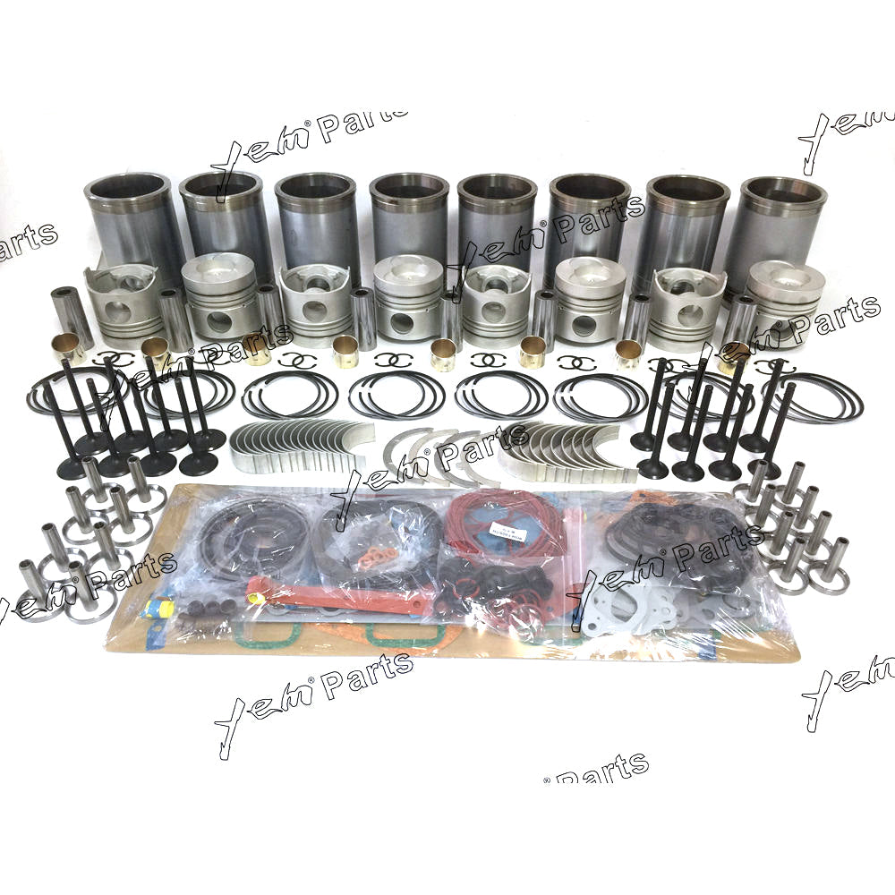 NISSAN RD8 OVERHAUL KIT WITH PISTON RINGS BEARINGS PISTON RINGS FULL GASKET SET VALVE LINER KIT For Nissan