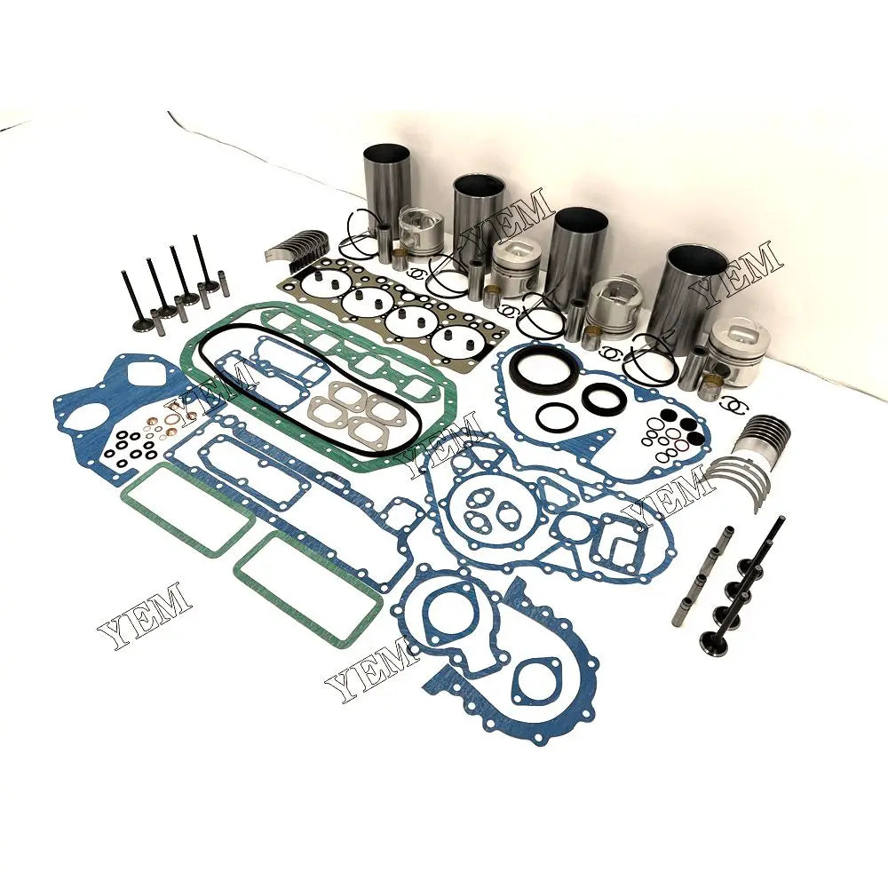 competitive price Engine Overhaul Rebuild Kit With Gasket Bearing Valve Set For Isuzu 4BE1 excavator engine part YEMPARTS