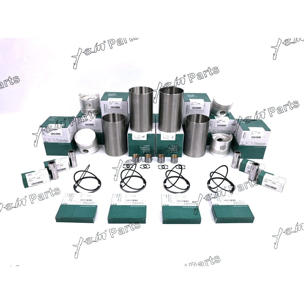 YEM Engine Parts Liner Kit Set STD For Kubota V1702 (Liner+Piston+Piston Ring+Pin Bush x4 ) Engine Parts For Kubota