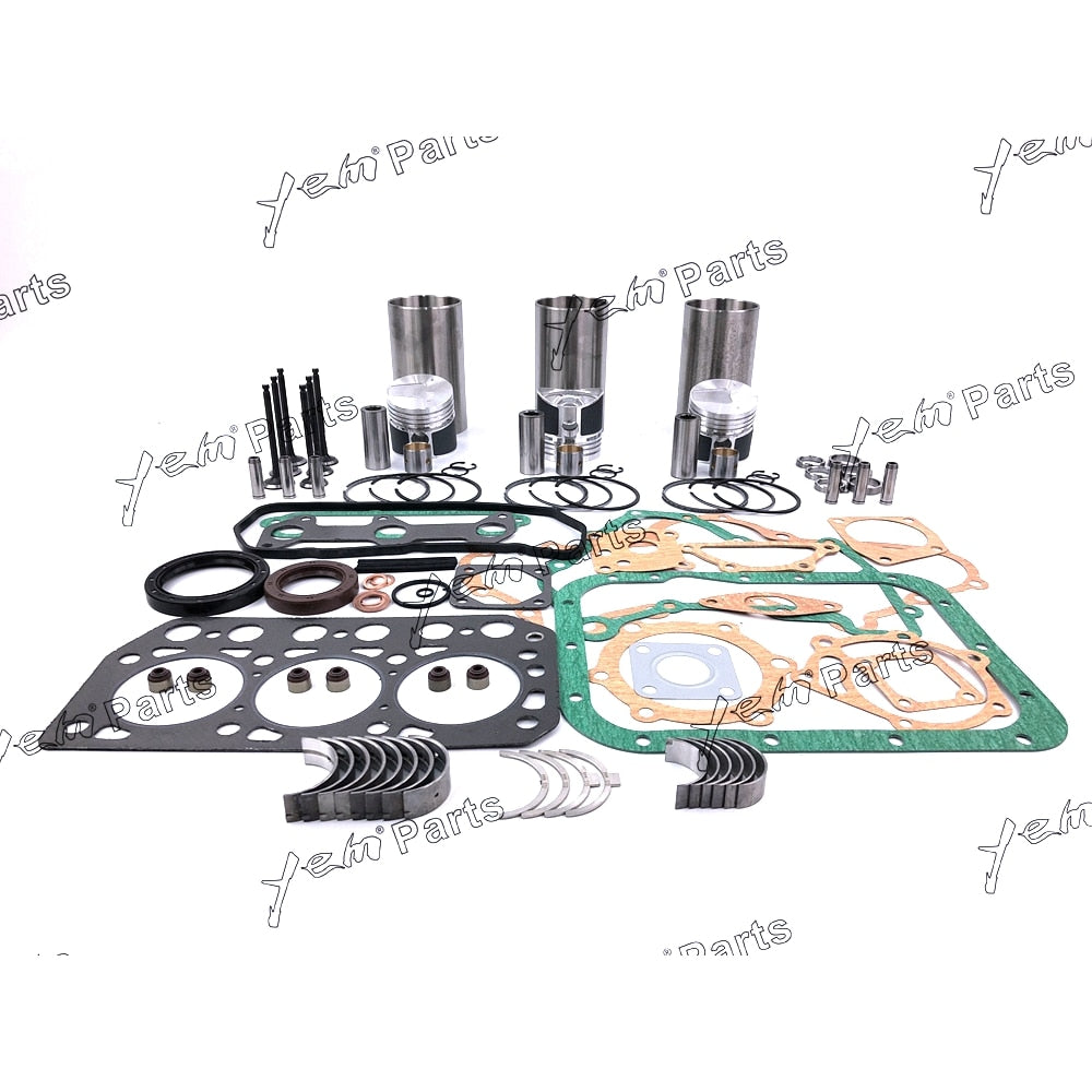 YEM Engine Parts STD Overhaul Rebuild Kit For Mitsubishi K3D Engine W/ Valve For Mitsubishi