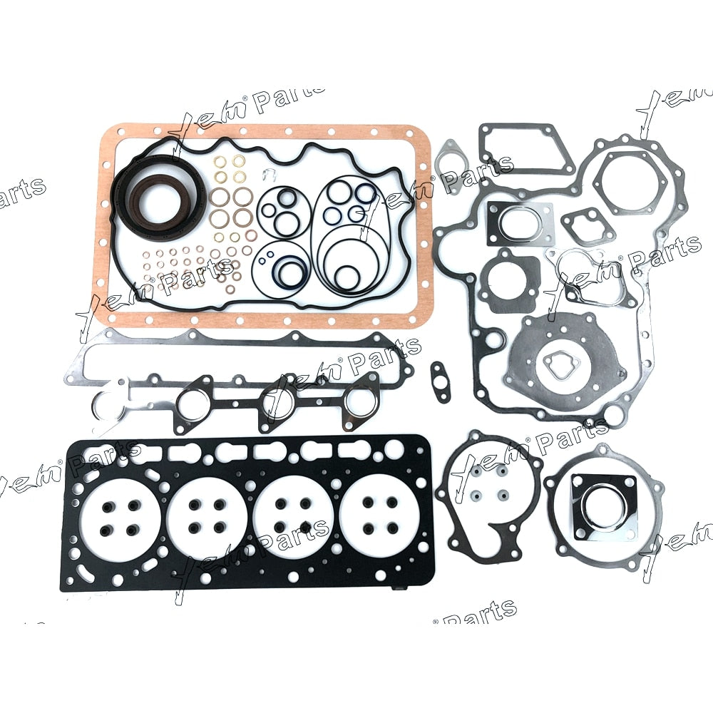 YEM Engine Parts Full Gasket Set For Kubota 4D98 / V3300-B Engine Parts For Kubota