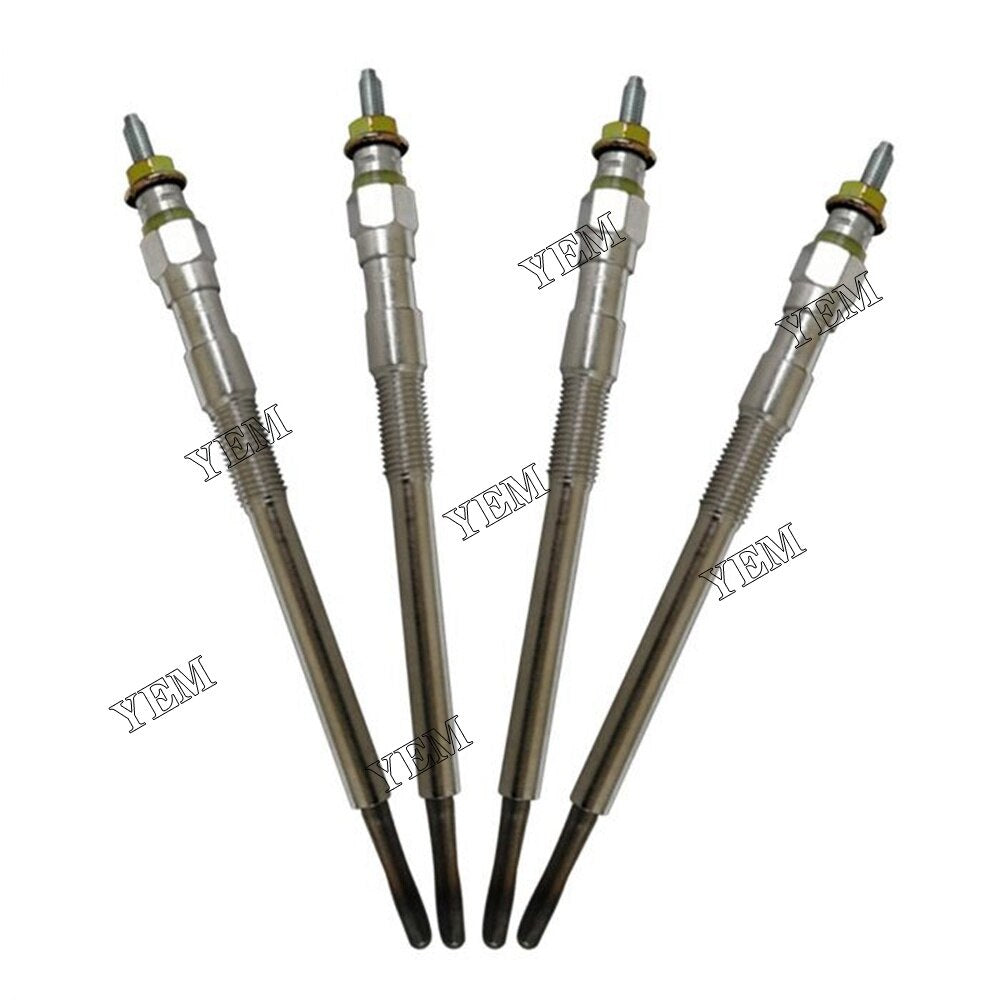 YEM Engine Parts Glow Plug 7000734 For Bobcat S160 S185 S205 S570 S590 T180 T190 V2607-DI ( 4PCS) For Bobcat