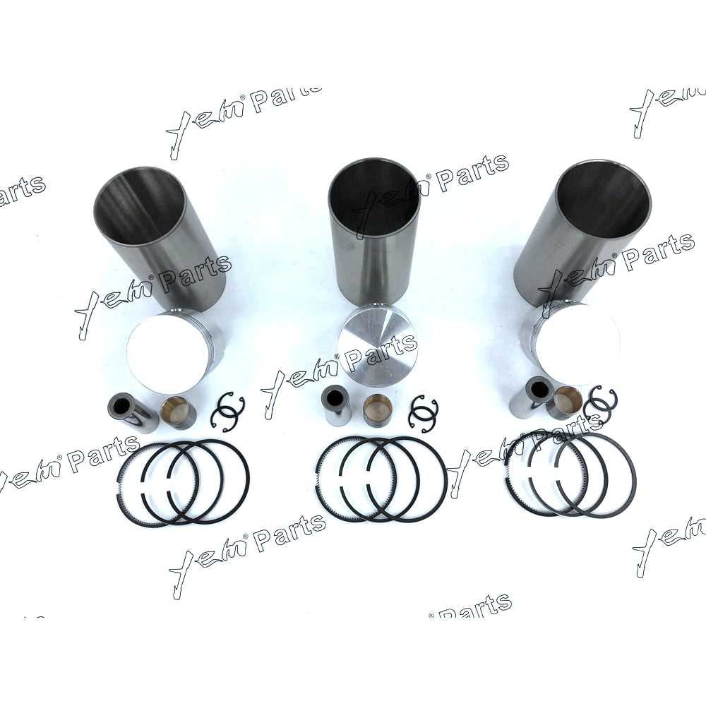 YEM Engine Parts Liner Piston Kit Set STD For Kubota D950 (Liner x3 + Piston x3 + Ring x3) Engine Parts For Kubota