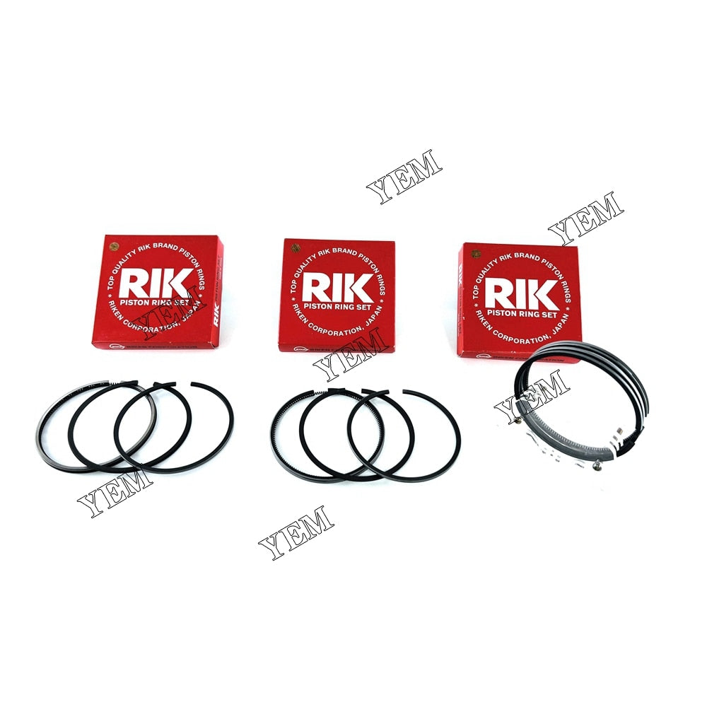 YEM Engine Parts 3TNA72 3TNA72UJ Piston Ring Set +0.50mm For Yanmar Engine For John Deere 455 Tractor For Yanmar