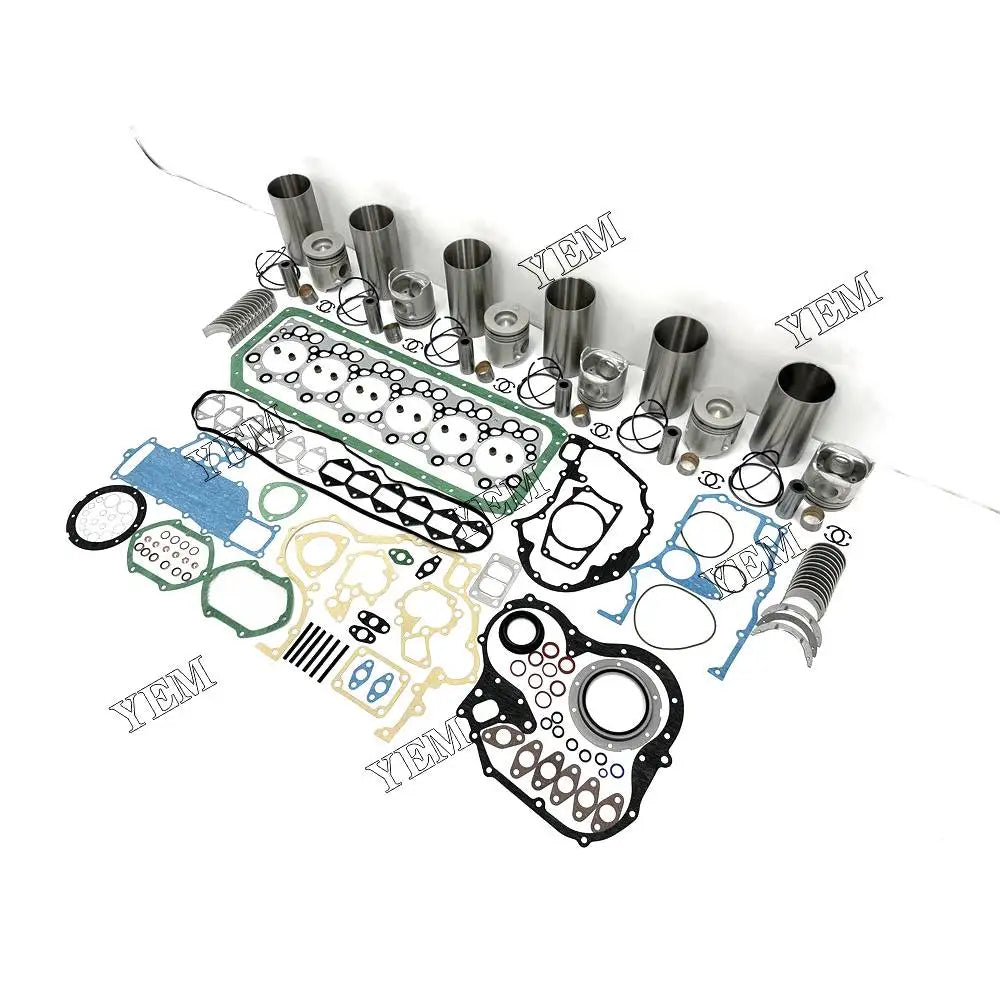 1 year warranty For Isuzu Engine Repair Kit With Cylinder Piston Rings Liner Gaskets Bearings 6D34 engine Parts YEMPARTS
