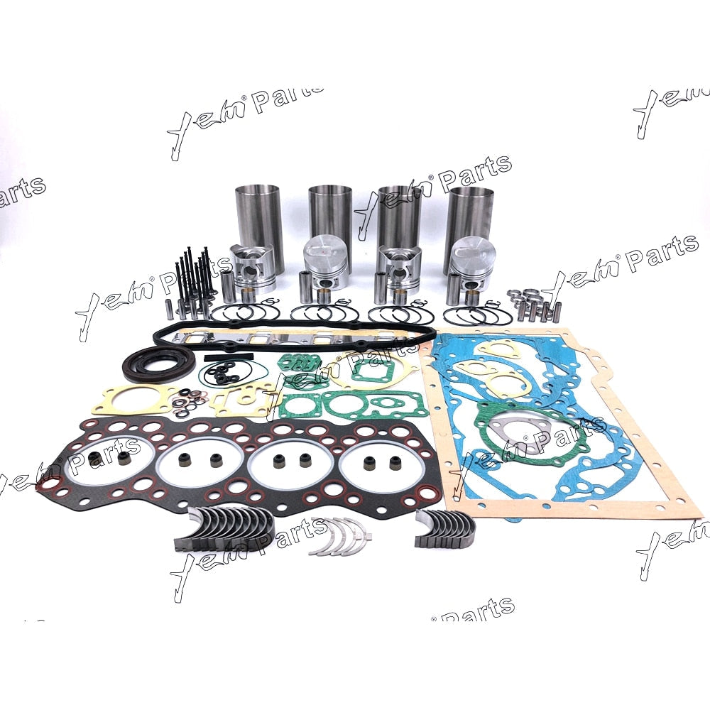 YEM Engine Parts Overhaul Rebuild Kit & cylinder liner For Mitsubishi S4E S4E2 Engine repair For Mitsubishi