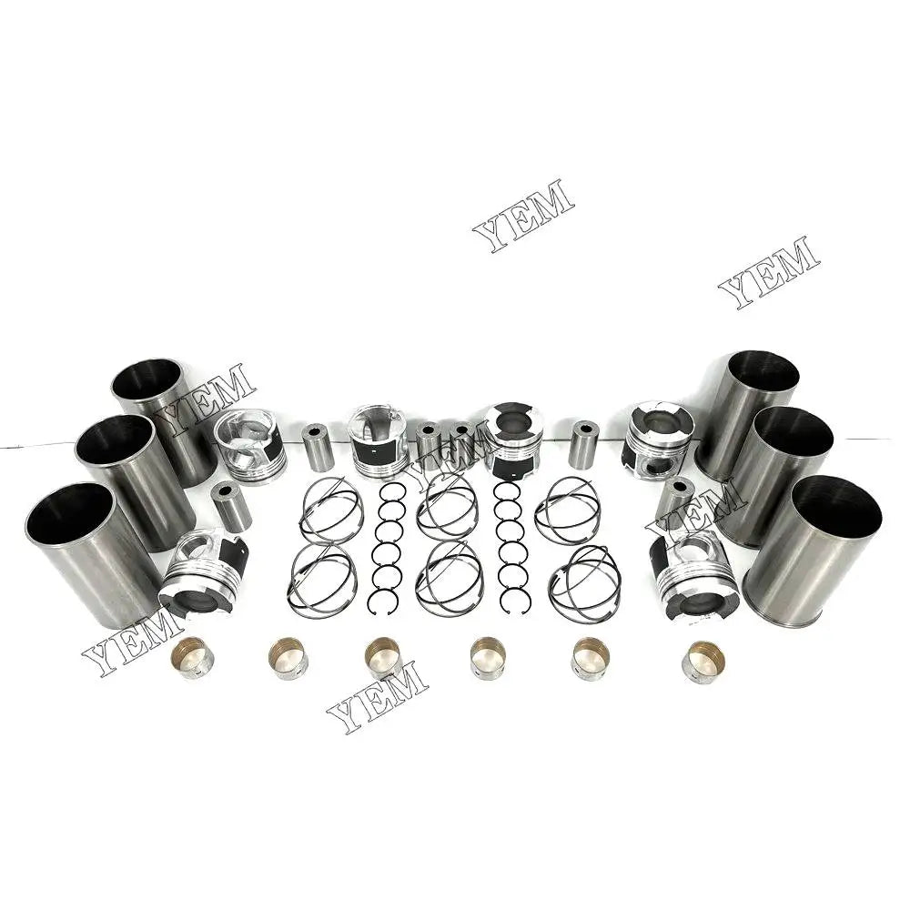 6X High performanceCylinder Liner Kit For Isuzu 6UZ1 Engine YEMPARTS