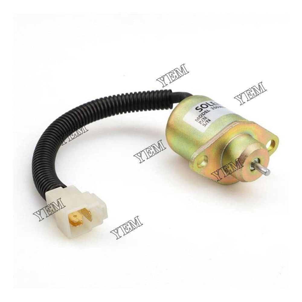 YEM Engine Parts 12V Fuel Shutdown Solenoid 6680532 For Bobcat Loader B100 B200 B250 For Bobcat