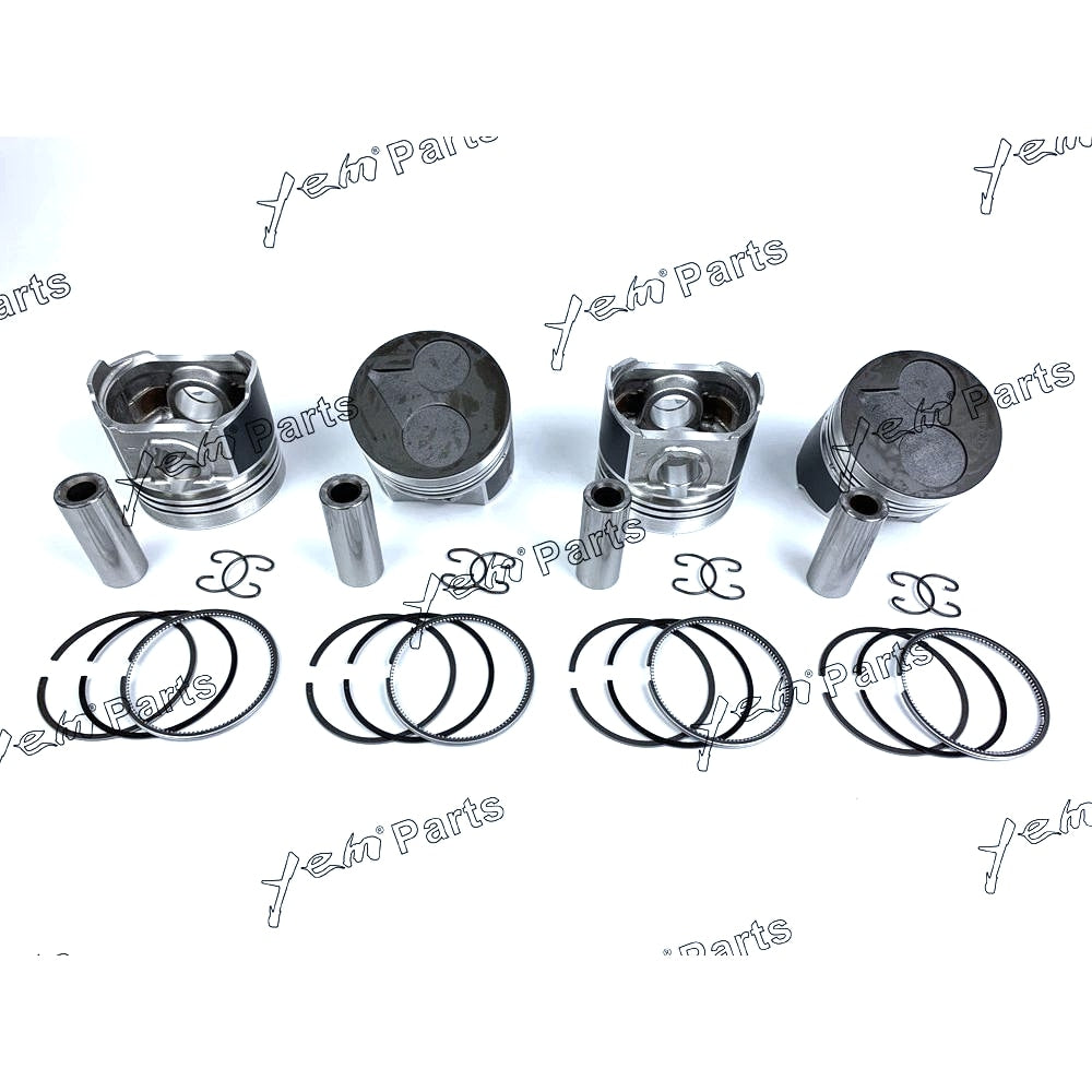 YEM Engine Parts Piston + Ring Kit 87mm STD For Kubota V2403 (1G796-2111,1G790-2105-3) x4 PCS Engine Parts For Kubota