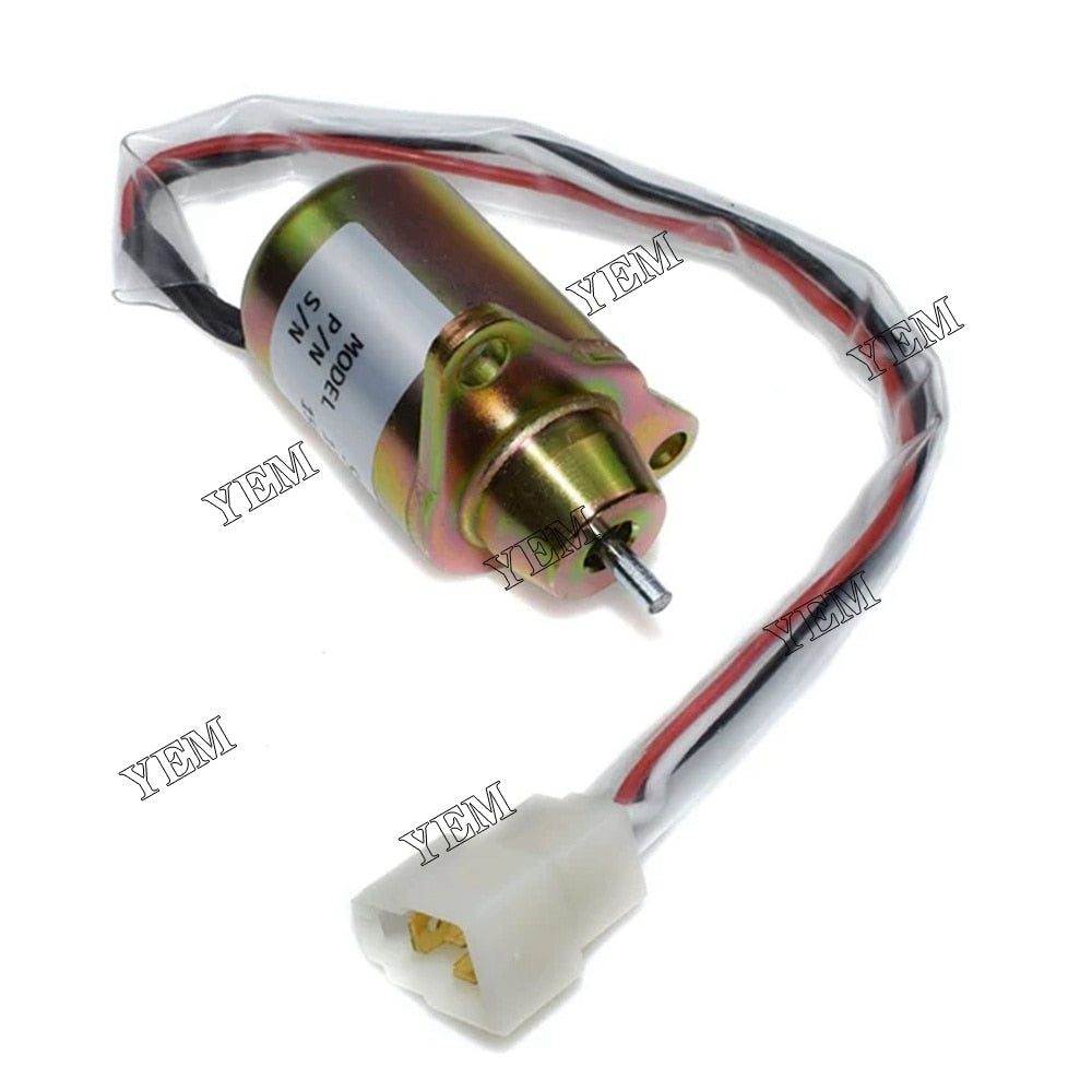 YEM Engine Parts Stop Solenoid For John Deere X495,X595,X740,X744,X748,X749,790 &3TNE84 For John Deere