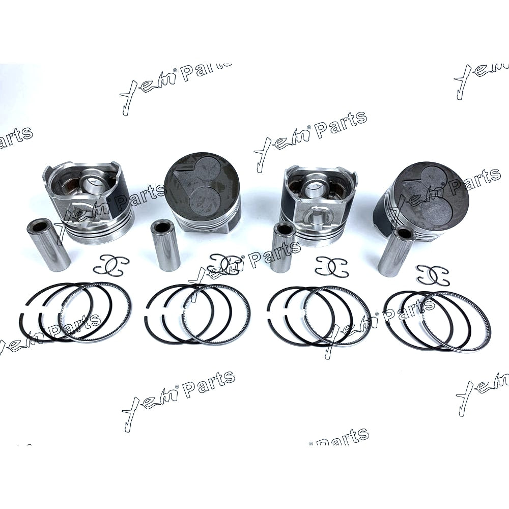 YEM Engine Parts Piston + Ring Kit 87mm STD For Kubota V2403-DI (1G924-2111) x4 PCS Engine Parts For Kubota