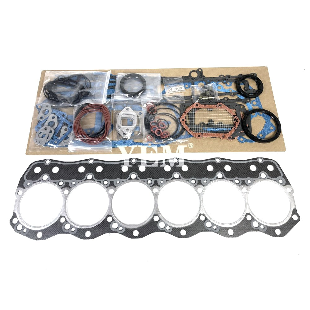 YEM Engine Parts For Mitsubishi 6D15 6D15T Engine Gasket Kit For Excavator Crane Truck For Mitsubishi