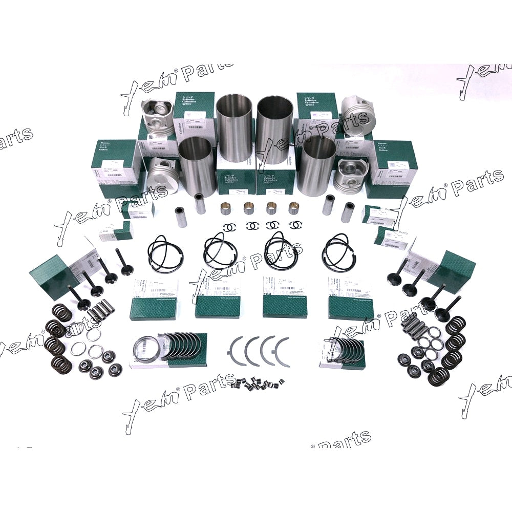 YEM Engine Parts V2203 V2203E Overhaul rebuild Kit For Kubota Bobcat Indirect Inject Engine W Valves For Kubota