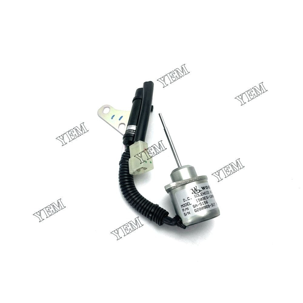 YEM D722 Shutdown Solenoid 1G820-60022 Kubota excavator diesel engine Cams 219 rsv excavator YEMPARTS