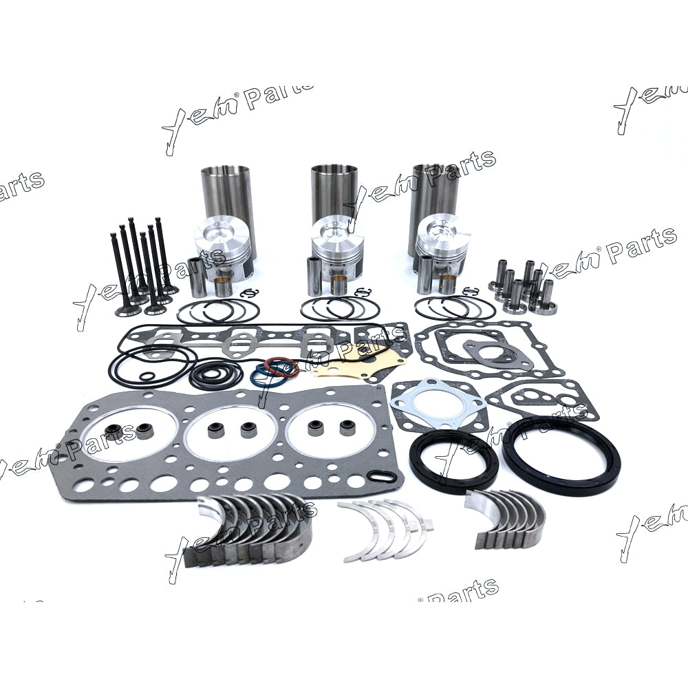 YEM Engine Parts 3TN75-RJ 3TN75L 3TN75 Overhaul Rebuild kit For Yanmar John Deere 855 856 W Valve For Yanmar