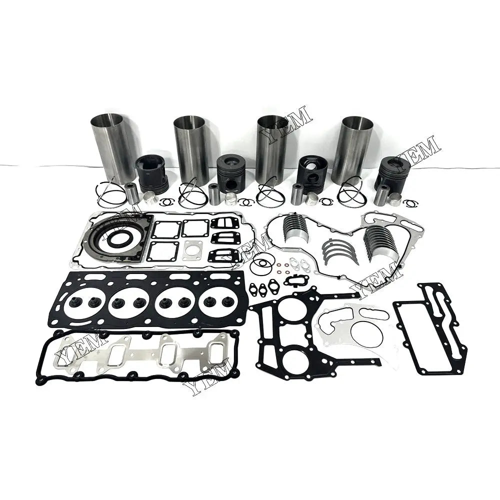 competitive price Overhaul Rebuild Kit With Gasket Set Bearing For Perkins 1104 excavator engine part YEMPARTS