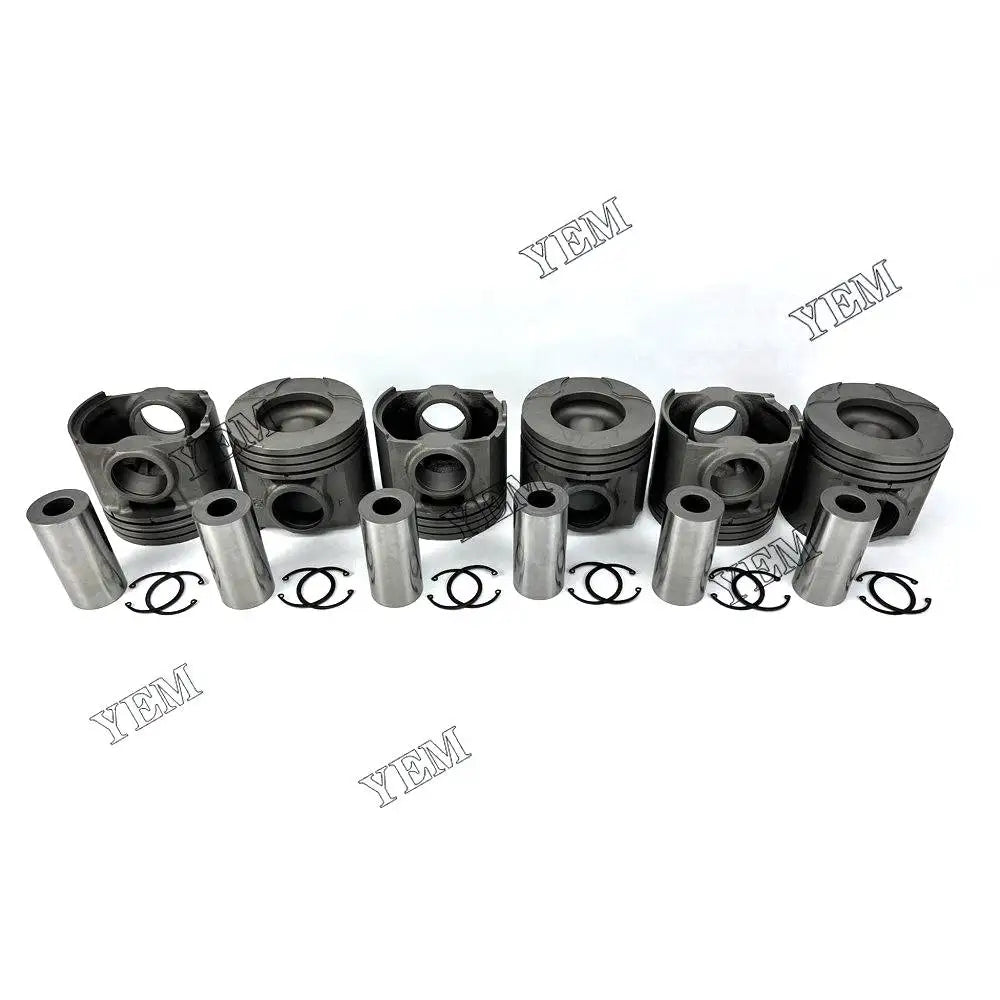 6X High performancePiston For Komatsu 6D140E-5 Engine YEMPARTS