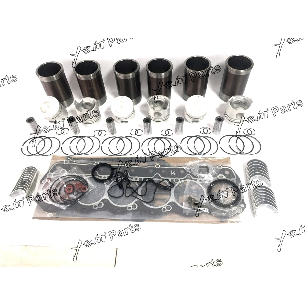 YEM Engine Parts Overhaul Engine Rebuild Kit & Cylinder liner For Mitsubishi 6D14 6D14T For Mitsubishi