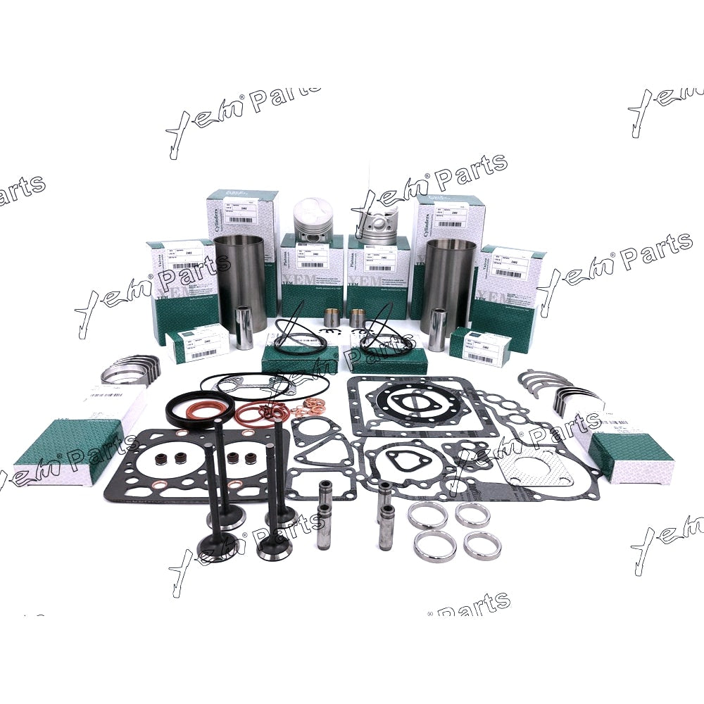 YEM Engine Parts STD Overhaul Rebuild Kit For Kubota Z482 Engine W Valves, Guides For Kubota