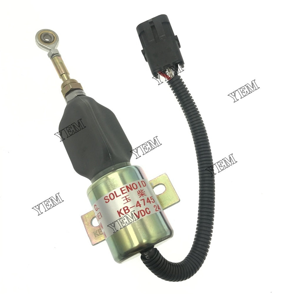 YEM Engine Parts For Cummins shutdown solenoid 232C-1115030 For Yuchai 6112 24V stop solenoid For Cummins