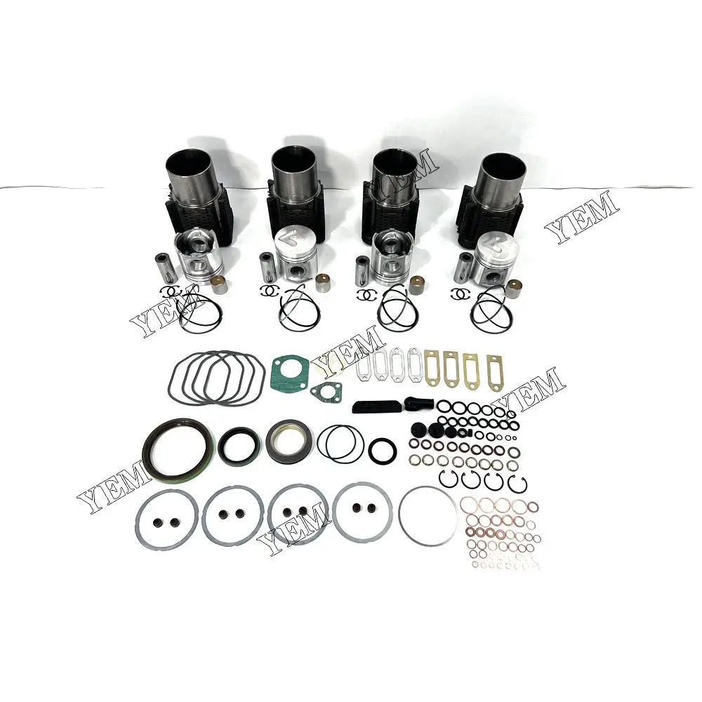 competitive price Engine Liner Kit With Full Gasket Set For Deutz F4L912W excavator engine part YEMPARTS