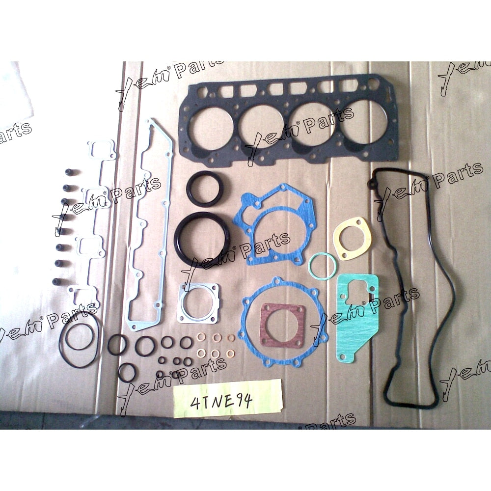 YEM Engine Parts Full Gasket Kit Set For Yanmar 4TNE94 Engine W Cylinder Head Gasket For Yanmar