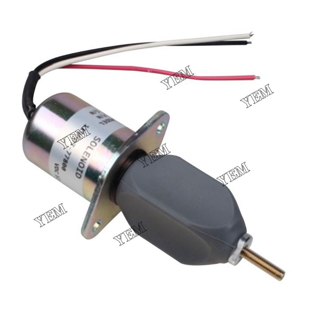 YEM Engine Parts Stop Solenoid 425-36117 12V For Yanmar 4TNE106-GE 4TNE106T-GE Mustang Skidsteer For Yanmar