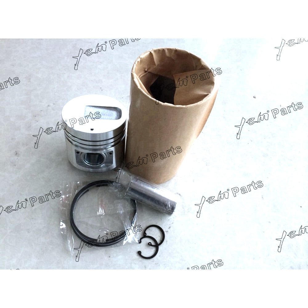 YEM Engine Parts 6 Sets STD Piston Set (Pin & Clip) W Rings For Mitsubishi S6S Engine Forklift For Mitsubishi