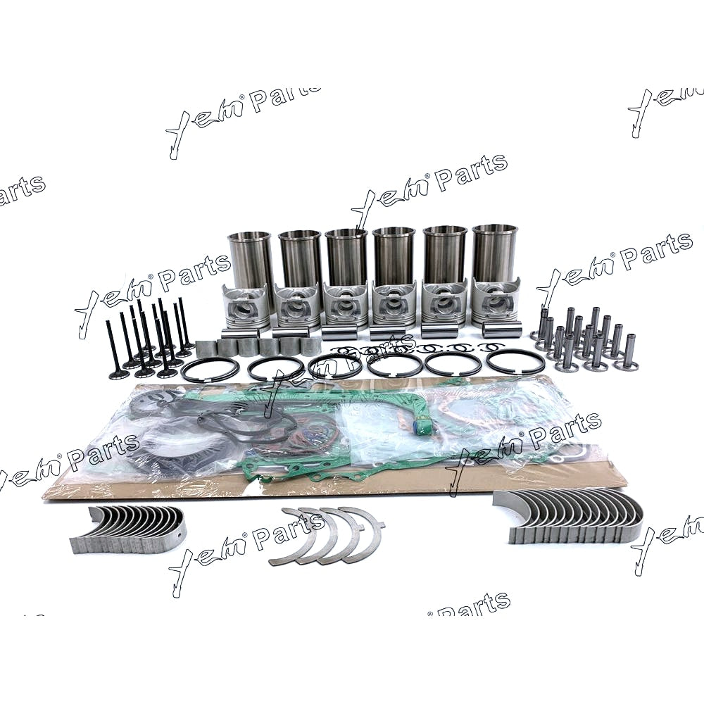 YEM Engine Parts Rebuild Kit For Doosan Daewoo DE12TI DE12TIS Solar 400LC 340LC D2366 W Valves For Doosan